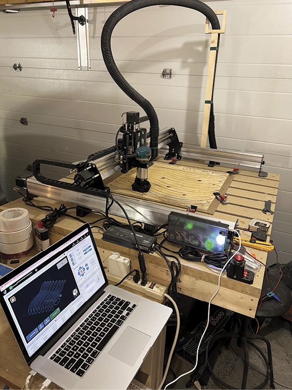 11 Using CAD programming and a CNC router to manufacture rib designs.