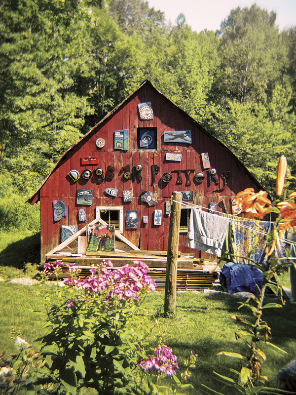 9 Dog Bar Pottery nestled in the countryside of Westhampton, Massachusetts.