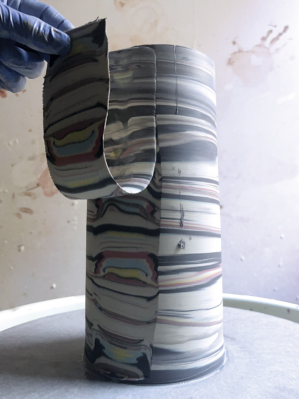 How to Throw and Facet an Agateware Pitcher