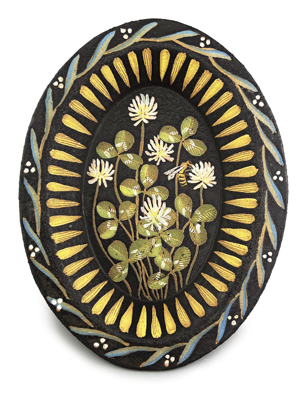 Kate Sampson’s Clover Platter, stoneware, 2026.