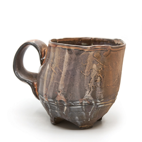 1 Heather Lepp’s Confluence Mug, 5 in. (12.5 cm) in width, low soda-fired earthenware, 2026.