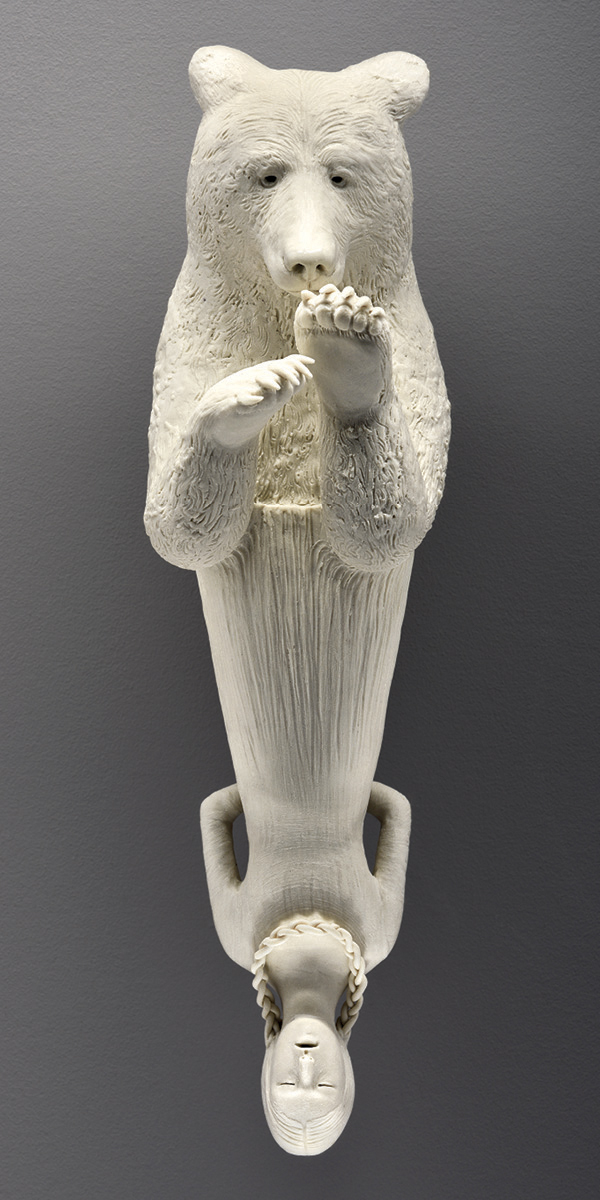 1 Robin Whiteman’s I Surrender, 12 in. (30.5 cm) in height, porcelain, 2019.