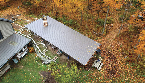4 Aerial view of the kiln, circa 2023. Photo: Layton Rothshank.