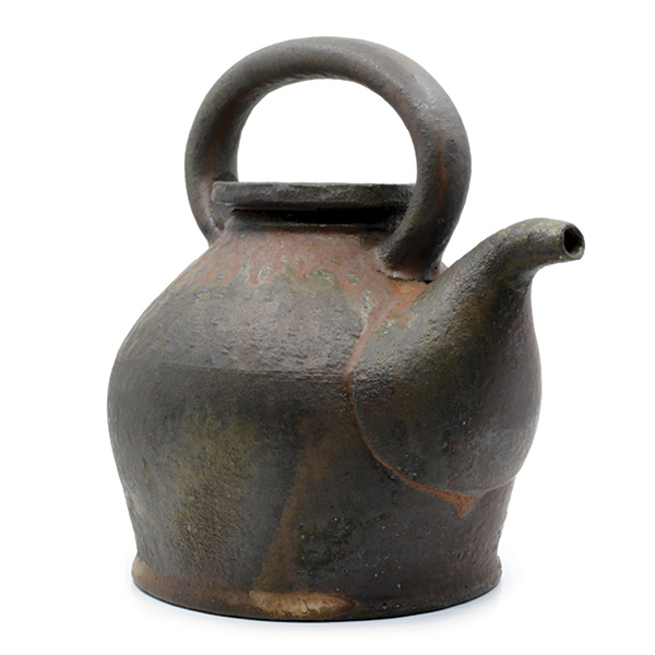 2 Teapot, 7 in. (17.8 cm) in height, iron-rich stoneware, fired in reduction to 2350°F (1288°C), 2024.