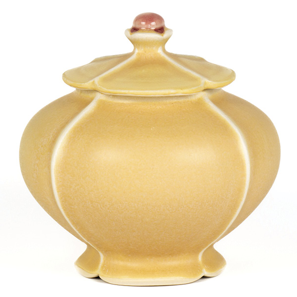 1 Chance Taylor's Jar, 5½ in. (14 cm) in width, porcelain, glaze, fired in oxidation to cone 6, 2025.