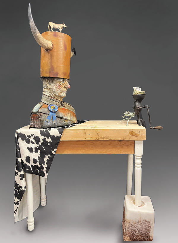 4 Thaddeus Erdahl’s Meat Monger, 30 in. (76 cm) in height, ceramic.