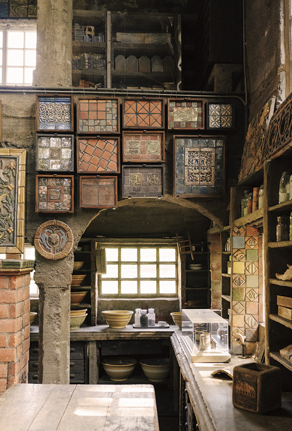 15 Historic working exhibit space in the Moravian Pottery and Tile Works. Photo: Bridge Street Creative.