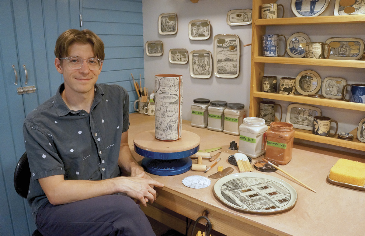 Ian M. Petrie in his studio. Photo: Amira Pualwan.