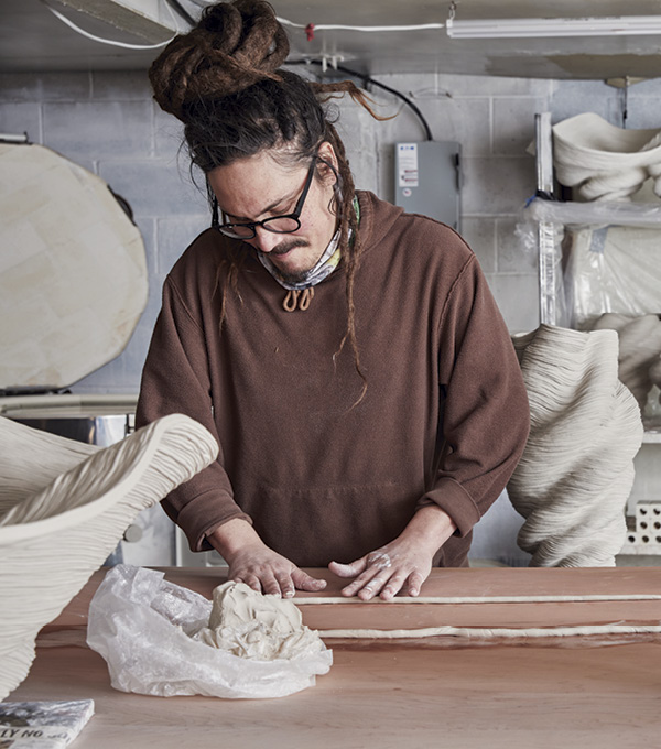 Philip Soucy in his studio.