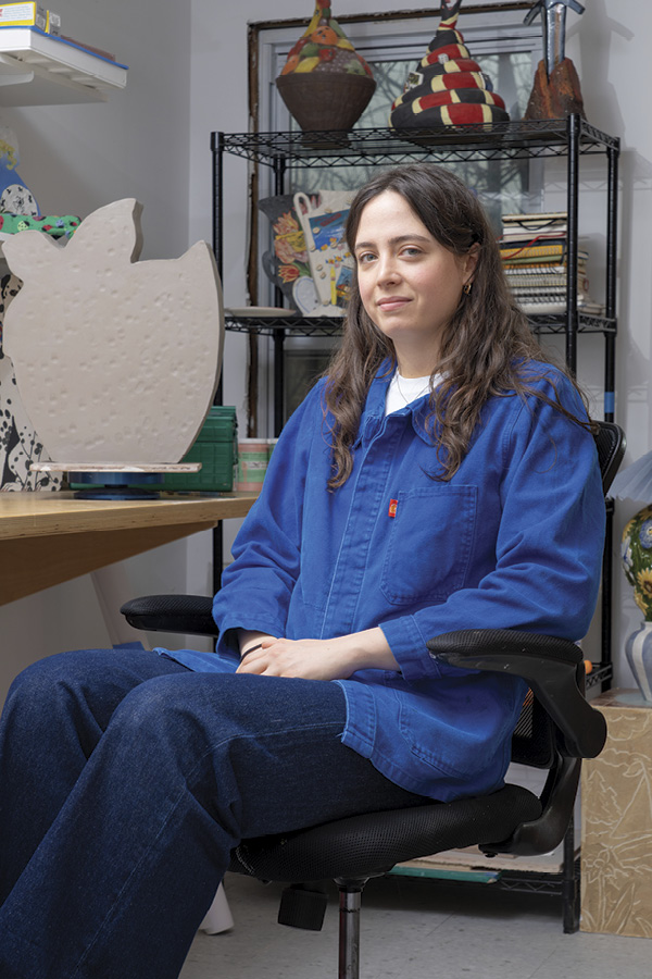 3 Sarah Allwine in her home studio, 2025.