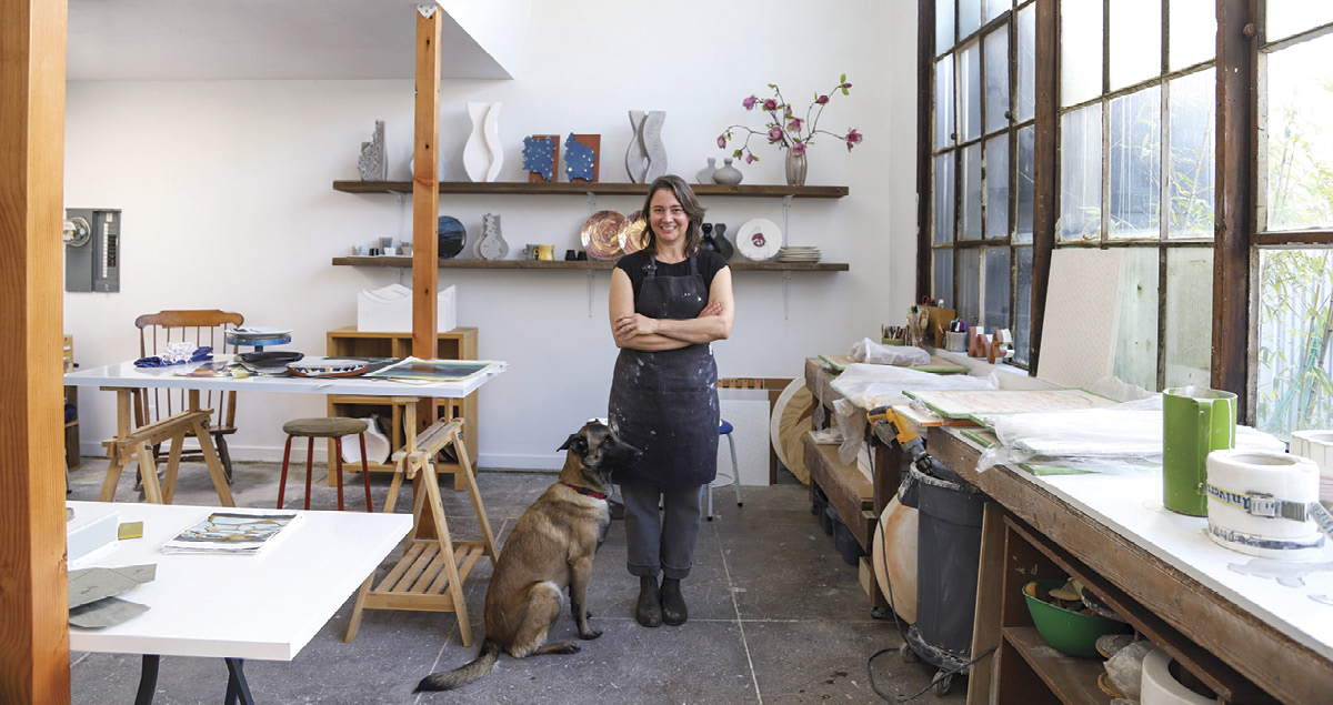 Kala Stein in her studio.