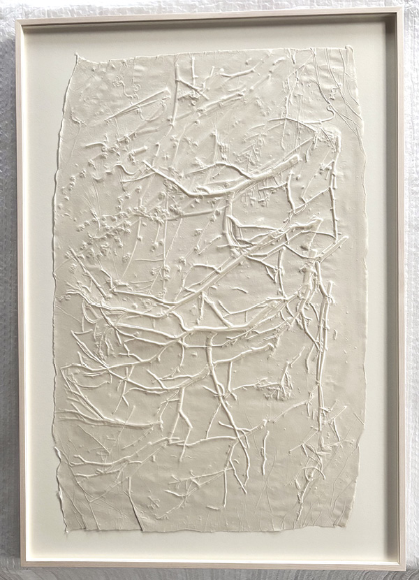 2 Susan Collett's Delta (Tableau Series), 3 ft. 9 in. (1.1 m) in height, blind-embossed Japanese washi paper, 2026.