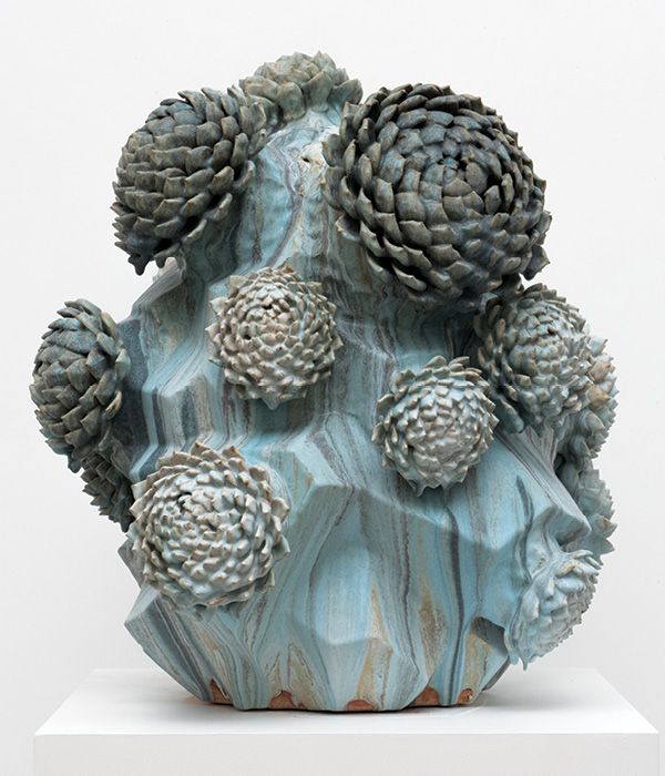 6 Matt Wedel’s Flower Tree, 29½ in. (74.9 cm) in height, stoneware, 2025. Photo: Sean Parsons.