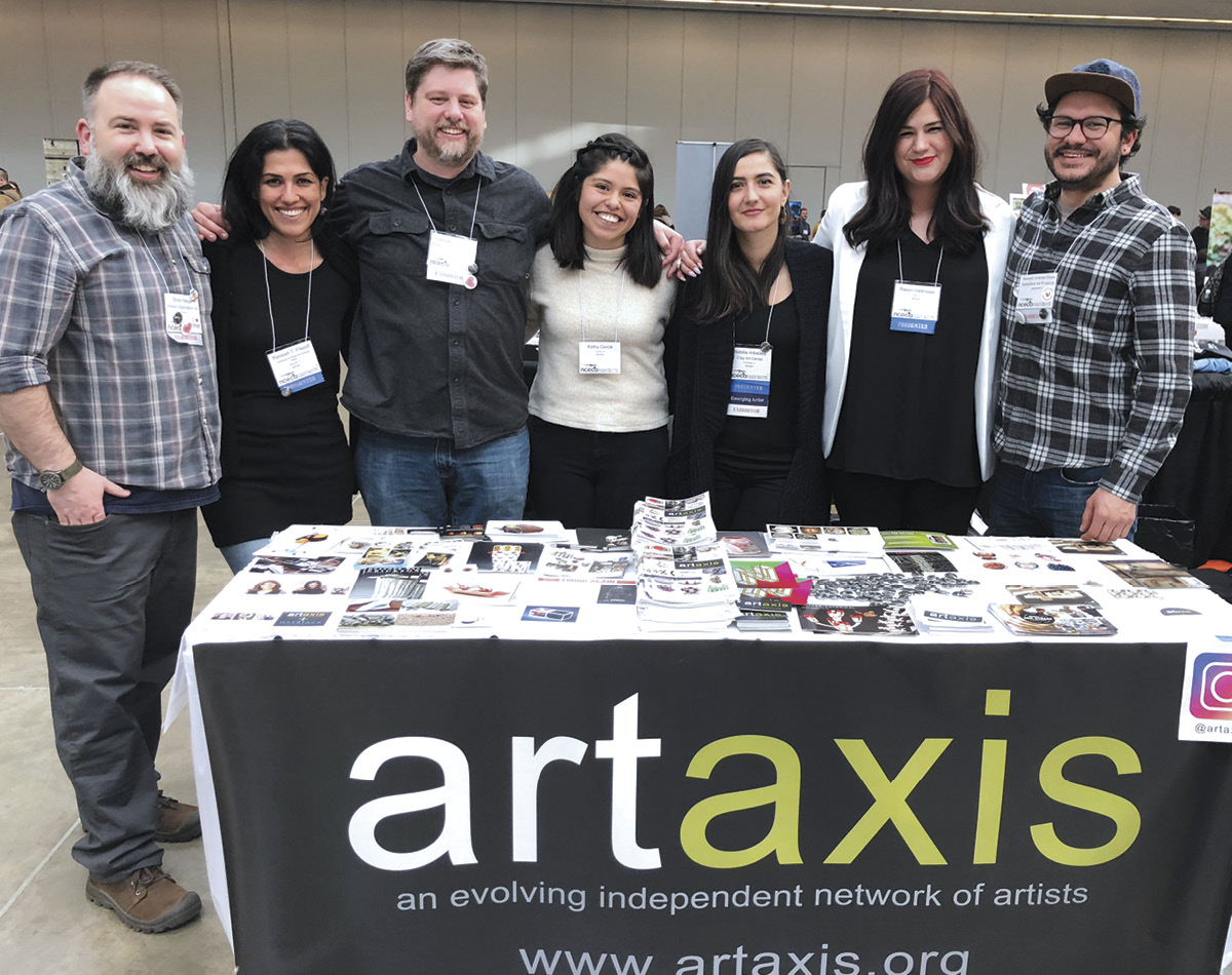 1 Left to right: Artaxis founder Brian Harper; Artaxis board members (at the time) Raheleh Filsoofi and Samuel Johnson; Artaxis Fellows Kathy Garcia, Natalia Arbelaez, and Raven Halfmoon; and Artaxis Board member (at the time) Salvador Jiménez-Flores.