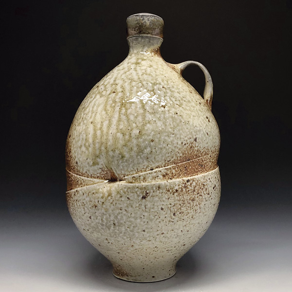 3 Ben Eberle’s growler, 12.5 in. (31.8 cm) in height, stoneware, slip, glaze, fired to cone 11 in a wood/soda kiln, 2023.