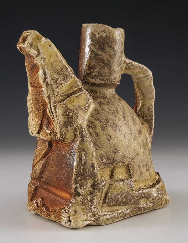 3 Wesley T. Brown’s ewer, 6¾ in. (17.2 cm) in height, wood-fired stoneware, 2025.