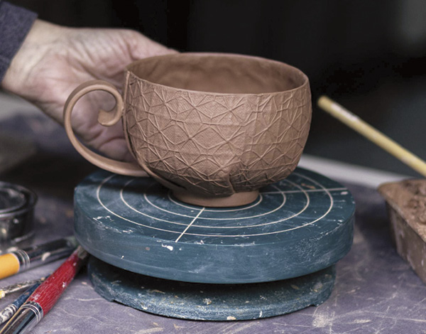 25 The completed greenware cup.