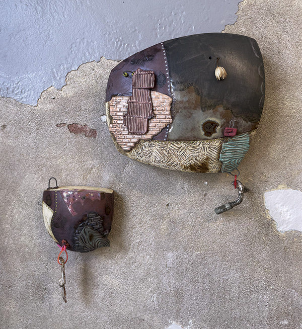 3 Dehmie Dehmlow’s wall piece. “Dehmie Dehmlow,” at In Tandem Gallery (www.intandemgallery.com) in Bakersville, North Carolina, April 2025.