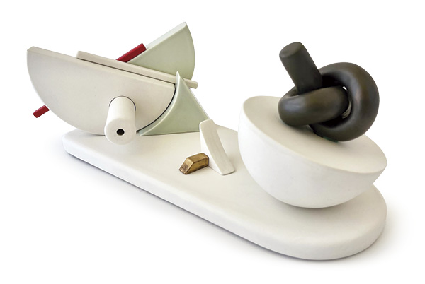 3 Dan Molyneux’s Kairos, 11 in. (28 cm) in length, porcelain, 2024.