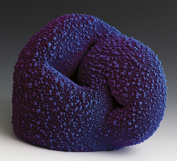 9 Maxwell Mustardo’s Blurple Mug, 5¾ in. (14.6 cm) in width, ceramic, glaze, PVC, 2023.