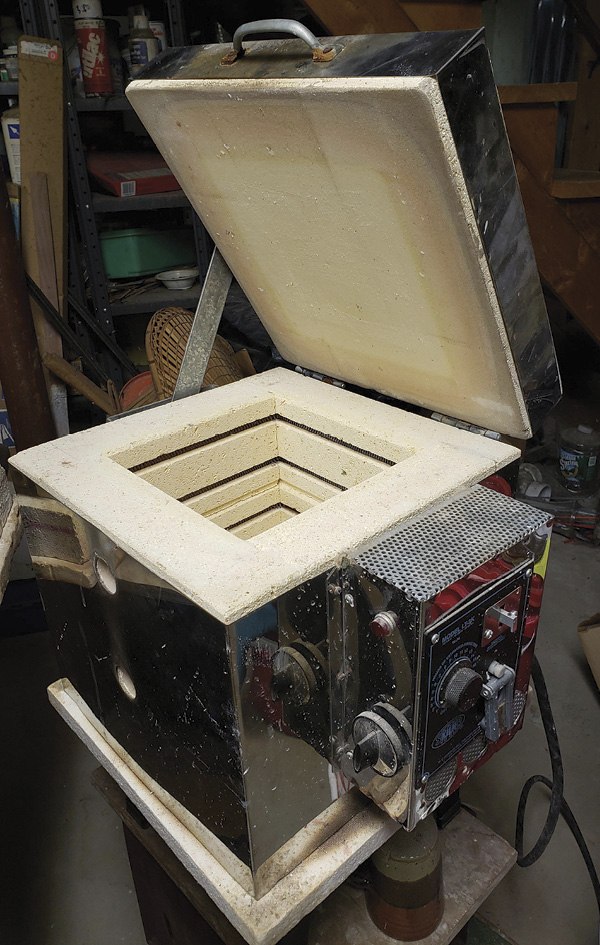 3 Small 1 cu/ft. electric test kiln.