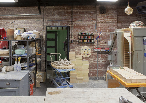 Interior view of Daniel Shapiro's studio.