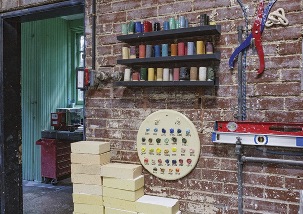 Interior view of Daniel Shapiro's studio.