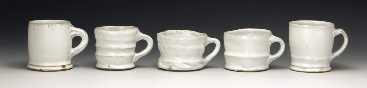 Tina Gebhart’s Five Days a Week: Pushing Off the Bottom, 22 in. (55.9 cm) in width, salvaged stoneware, wheel thrown, fired in reduction to cone 10, 2025.