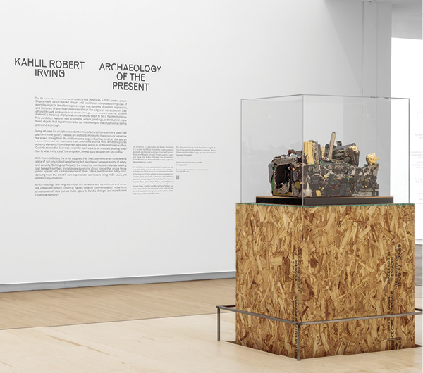 1 Kahlil Robert Irving: Archaeology of the Present (installation views), Mildred Lane Kemper Art Museum, Washington University in St. Louis. Photo: Joshua White/JWPictures.com.