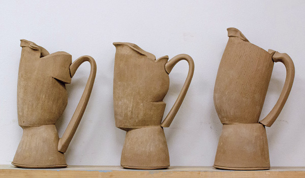 19 Three iterations of completed pitchers.