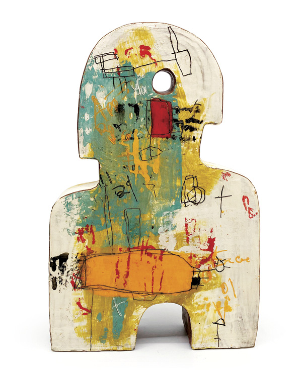 Rebecca Zweibel’s Signal Keeper, 14 in. (35.6 cm) in height, stoneware, fired to cone 5 in an electric kiln, 2026.