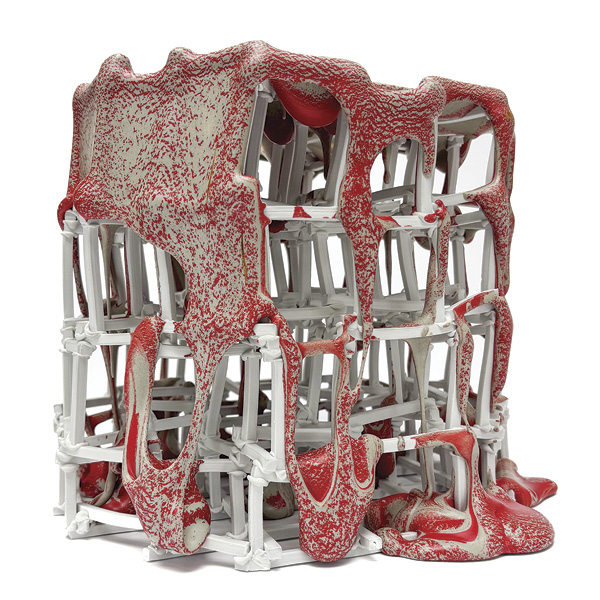 2 Peter Christian Johnson’s Ebb and Flow, 13 in. (33 cm) in height, porcelain, 2025.