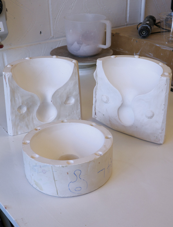 4 Finished molds; this form required three parts.