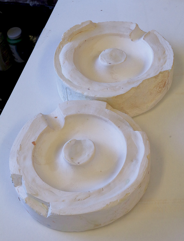 5 Finished molds; this form required two parts.