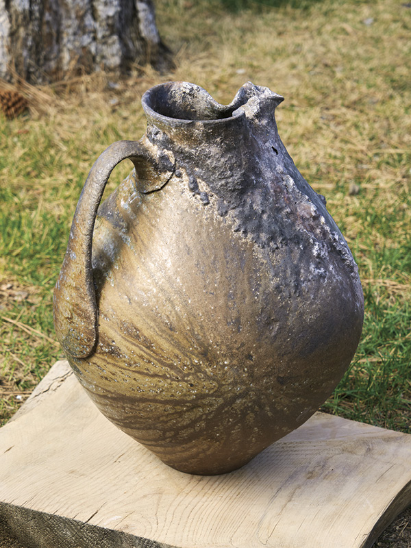 4 Perry Haas’ wood-fired pitcher.