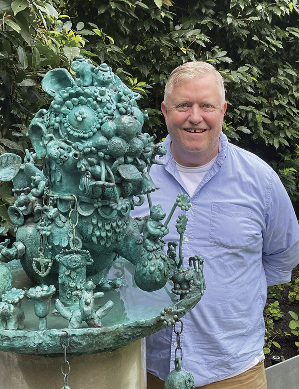 3 Jeffry Mitchell with private commission, bronze, 2025. Photo: Rafael Soldi.