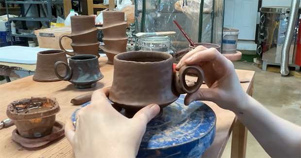 How to Make a Lovely Oval Handle for a Cup