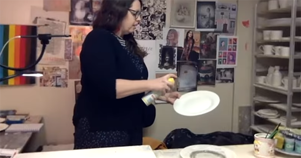 Thrifty Plates: How to Use a Thrift Shop Plate for a Slab Building Mold