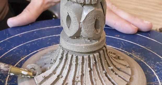 How to Make a DIY Clay Candlestick