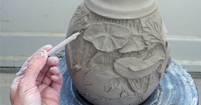How to Carve Low-Relief Surface Designs into Wet Clay