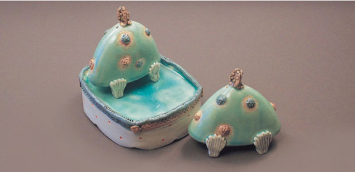 Individual Salt and Pepper Shaker Set, Turquoise– Blue Print