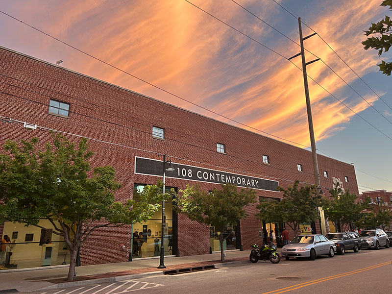 Photograph of the exterior of 108|Contemporary in Tulsa Oklahoma
