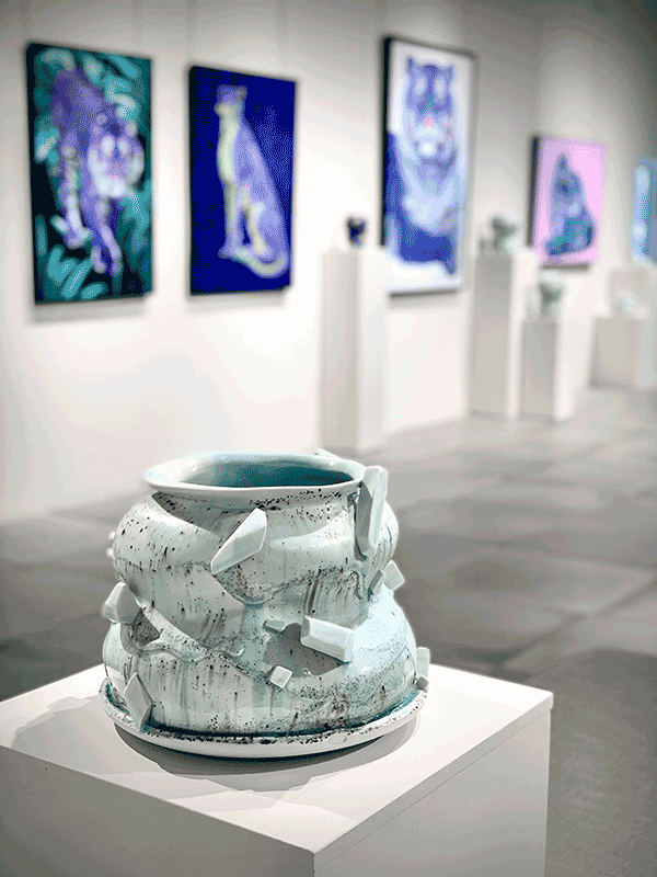 Image of a ceramic work in the Spencer Gallery