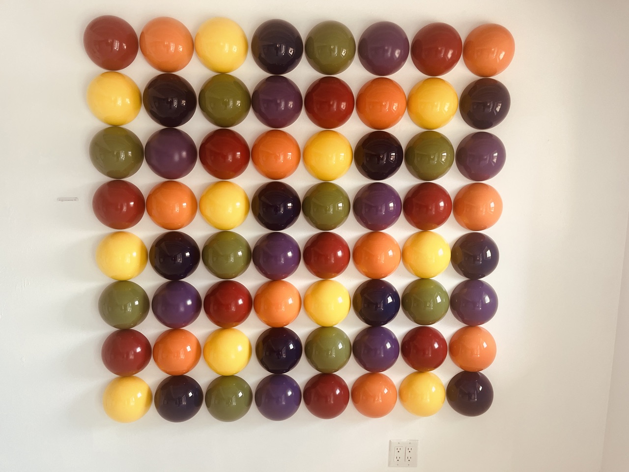 ROY G BIV sculpture at Plinth Gallery