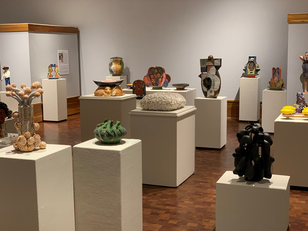 Installation view from the 24th San Angelo National Ceramic Competition, 2022