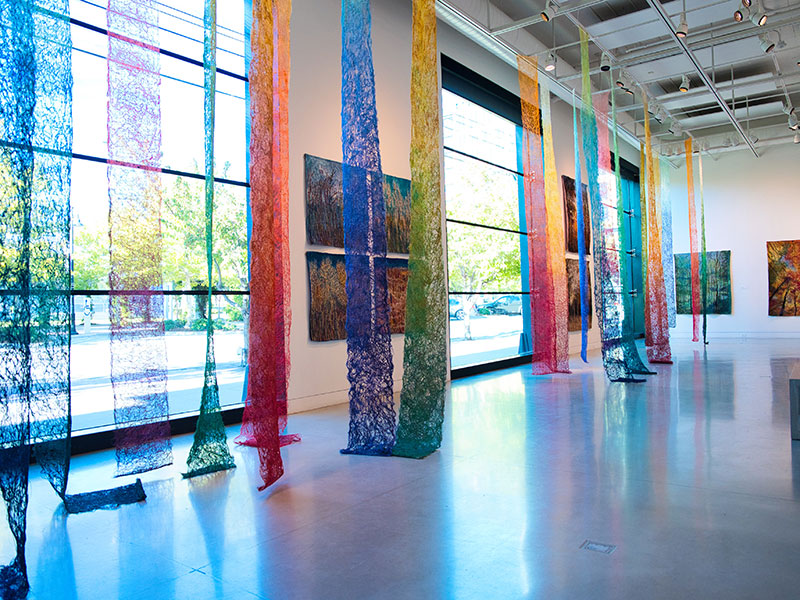 Image of art installation of Shin-hee Chin's Entangled Harmony at 108|Contemporary in Tulsa, Oklahoma