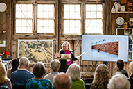Photo of Stephanie Moore speaking during the Bascom Clay Symposium