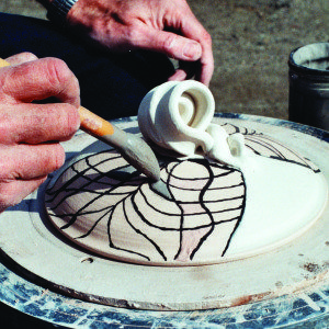 Glazing and Decorating a Covered Casserole by Leon Roloff