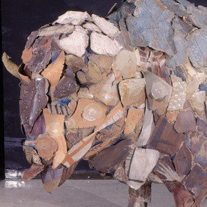 Bison Benefit Project: Fiberglass, Shards, and Sand by Jen Champlin