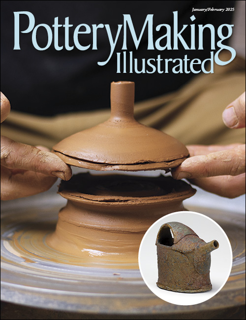 January/February 2025 Pottery Making Illustrated front cover featuring Nikita Nenashev